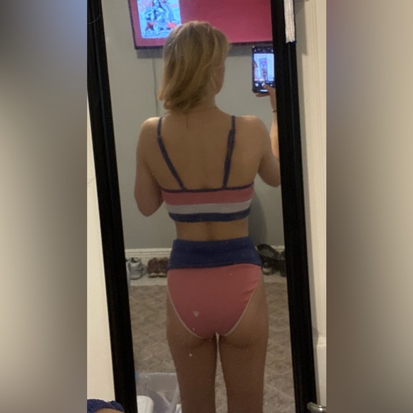 high waisted two piece swim suit - Picture 3 of 3